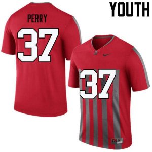 Youth Ohio State Buckeyes #37 Joshua Perry Throwback Nike NCAA College Football Jersey Wholesale WRQ0644CJ